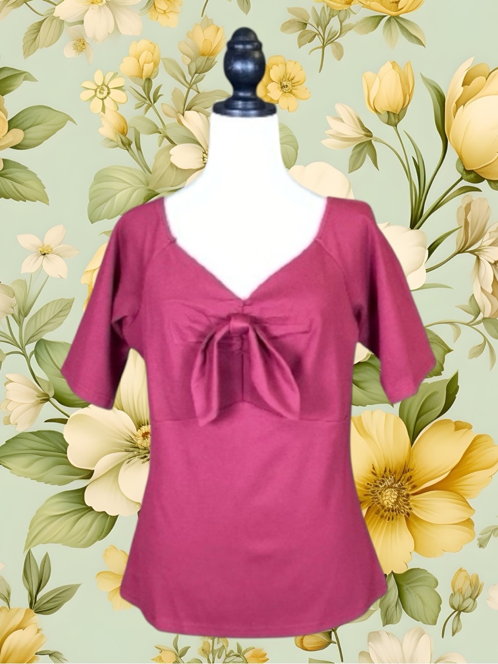 Voodoo Vixen NWT Classic Retro Pin Up Rockabilly Twee Mid-Century Modern Top 12